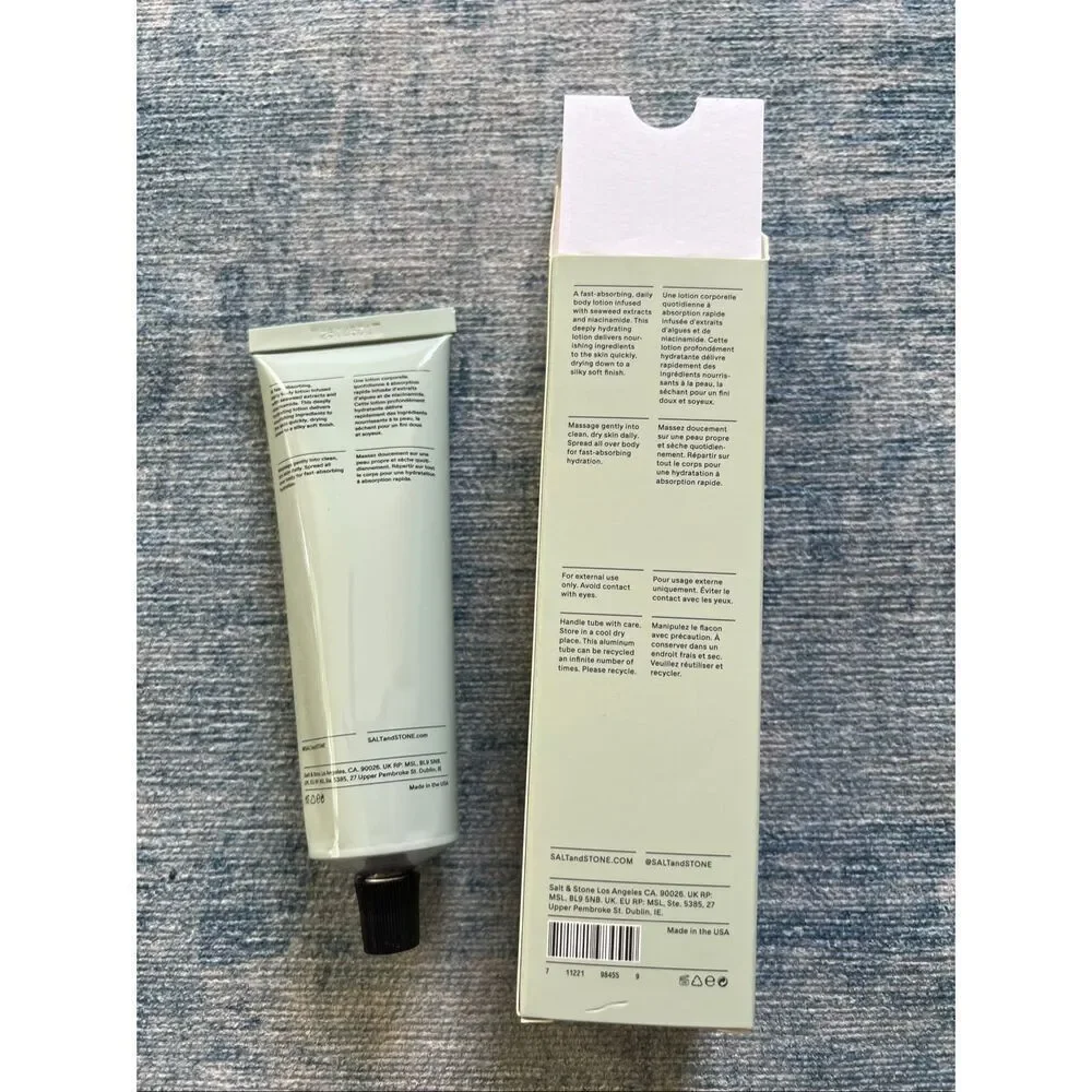 NIB! Salt & Stone Bergamot & Hinoki Body Lotion 3.4 fl oz / 100 ml